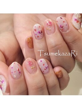 ツメカザリ 西金沢店(TsumekazaRi)/*押し花ネイル×ワイヤー花*