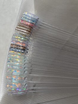 ラメの種類豊富