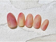 シナネイル 清澄白河店(SHINA NAIL)/季節のデザイン桃ネイル