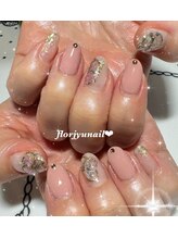 フロージュ ネイル(florjyu nail)/オーロラフラワーnail