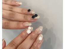 エイチ 立川北口店(H)/ワンホン薔薇ネイル