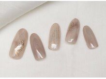 スピードネイル アンド アイ 宮交シティ店/#65 【ニュアンス×ミラー】