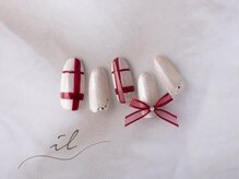 イル 神戸店/赤×ゴールド×チェック