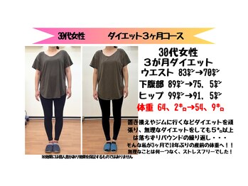 恵整骨院/30代ダイエット実績 痩身/整体