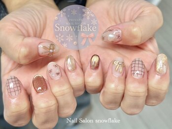スノーフレーク(Snowflake)の写真/【持ち込みアートOK！】ショート～ミディアムまで長さを問わず楽しめる★こだわりを詰め込んだフルアート！