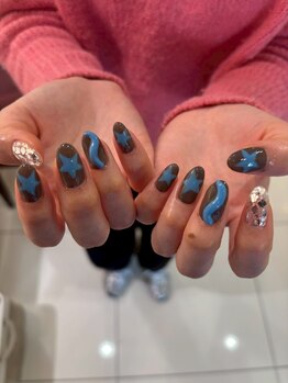 ロマンティックカラー(Romantic color)/個性派！？ブラウン×ブルー