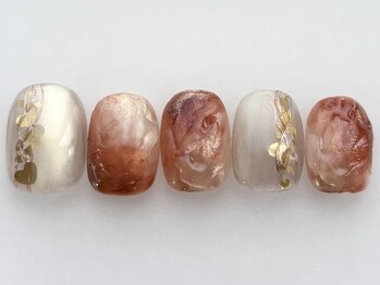 アイネイルズ 池袋店(I-nails)/秋色マーブル