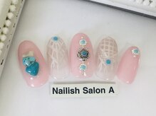 ネイリッシュサロン エー(Nailish Salon A)/ターコイズネイル