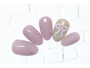 アルセア 上野御徒町店(Alcea)/リボンネイル オーロラ 韓国
