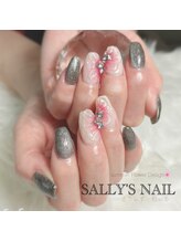 さりぃず ねぃる(SALLY’S NAIL)/エンボスフラワーデザイン