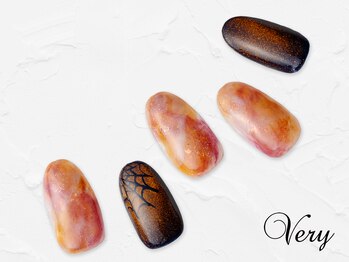 ヴェリー アトレ品川店(Very)/ハロウィン風タイダイネイル