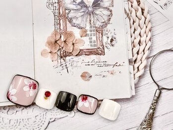 フリーアート!フラワーネイル