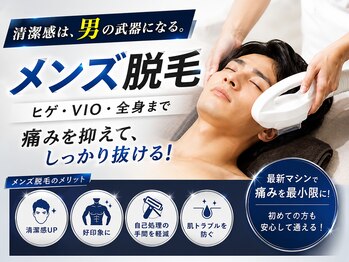 ソワレ(soiree)の写真/ヒゲ・VIO・全身も◎痛みを抑えてしっかり抜ける最先端メンズ脱毛ヒゲ¥3,000！男性スタッフ対応♪