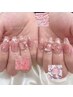 【オフ込み】韓国ネイル・長さだし10本&アートコース¥15,000