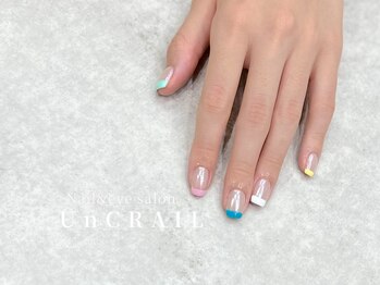 アン クレール(Un CRAIL)/カラフルフレンチ¥6500