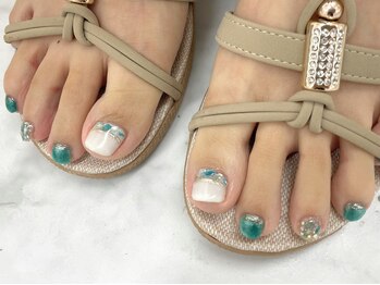 ディーネイル 池袋(D-nail)/【浦川】シェルフットネイル
