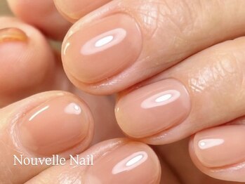 ヌーベルネイル(Nouvelle Nail)/ヌーディーカラーでワンカラー