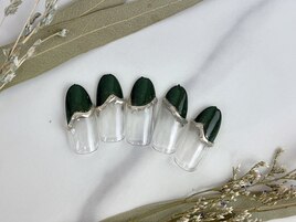 カーキ変形フレンチ