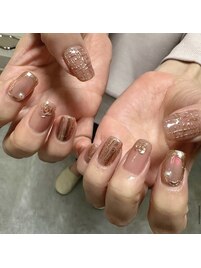 ミラーニュアンスネイル