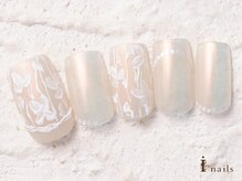 アイネイルズ 横浜WEST店(I-nails)/レースフラワーミラー10480円