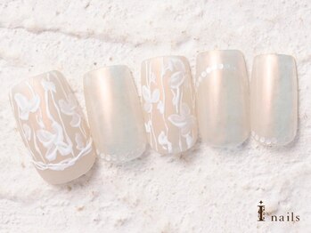アイネイルズ 横浜WEST店(I-nails)/レースフラワーミラー10480円
