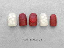 マリーネイルズ 表参道店(MARIE NAILS)/定額￥9,000 ハートホロ 0213a