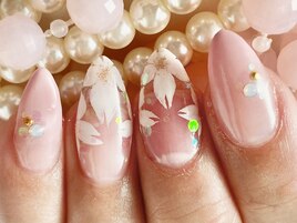 桜グラデーションネイル