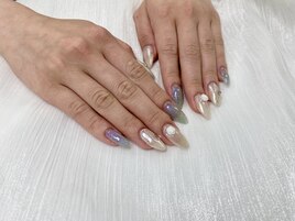 ミラー＋フラッシュネイル