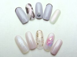 ヒョウ柄ニュアンスネイル
