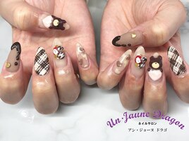 【自爪ネイル】チョコネイル