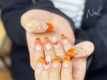 ウサギネイル 新大久保店(usagi nail)/マグネットフレンチ秋可愛い