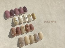 ルークネイル(LUKE NAIL)/クリスマスネイル　冬ネイル