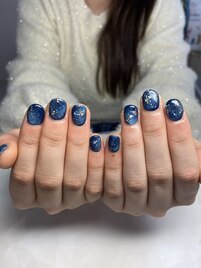 マグネット+ギャラクシーネイル