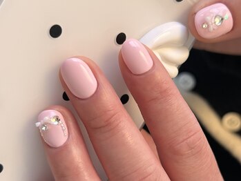 リウール(Re HEUR)/春パステルピンクネイル