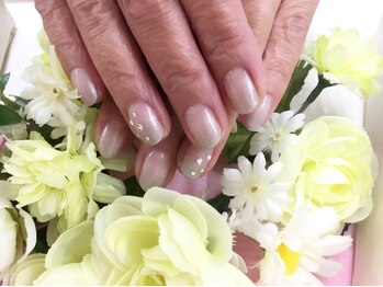 プルミエ ネイル(Premier Nail)/大人綺麗パールグレー☆カラグラ