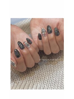 プライベートネイルサロン ママネイル(mamanail)/バーバリーチェックネイル♪