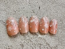 ウィスプ(WHISP)/雪降るネイル/パラジェル込み