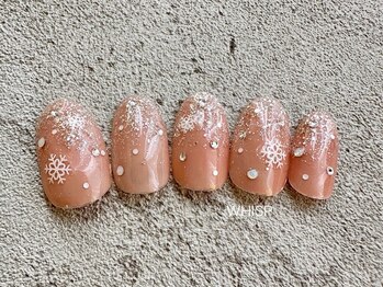 ウィスプ(WHISP)/雪降るネイル/パラジェル込み