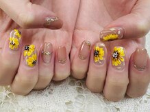ケアビューティサロン(care beauty salon)/ひまわり夏ネイル