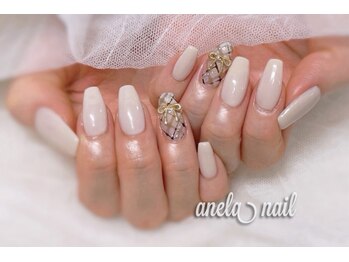 アネラネイル(anela nail)の写真/【シンプル：2本アート6,980円】豊富なカラーご用意◎お手元から上品を演出いたします♪