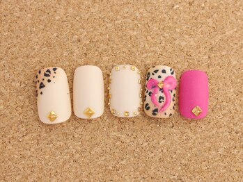 ネイルサロン ブランロール 白金店(Nail Salon Blanl'or)/甘辛★レオパード¥8,760