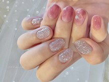 ネイル アヴァンス あべのルシアス店(Nail AVANCE.)/ニュアンス×グリッター　太田