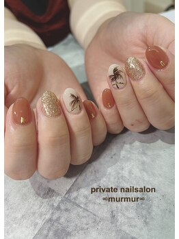 プライベート ネイルサロン マーマ(murmur)/ヤシの木ネイル