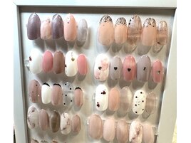 バレンタインネイル