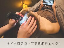 ソウ(Sou)の雰囲気(プライベート空間で頭皮コンディションをチェックします)