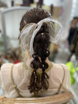 エムアイ 六本木(Mi)/編みおろしヘア