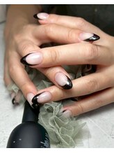 シービューティー(C BEAUTY)/フレンチネイル/こなれ/ブラック