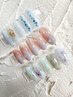 6月割☆【しっとり紫陽花☆梅雨ネイル】オフ込み　¥6100→￥5200