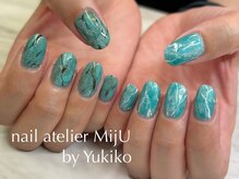 ネイル アトリエ ミジュ(nail atelier MijU)/ターコイズネイル