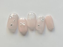 リボンマグネットネイル